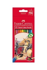 تصویر  مداد رنگي 12 رنگ جعبه مقوايي فابركاستل (faber castell)