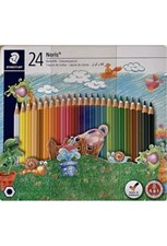 تصویر  مداد رنگي 24 رنگ فلزي طرح قلعه (staedtler CM24-145)