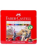 تصویر  مداد رنگي 24 رنگ فلزي تخت فابركاستل 16115845 (faber castell)