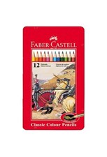 تصویر  مداد رنگي 12 رنگ فلزي تخت فابركاستل 16115844 (faber castell)
