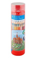 تصویر  مداد رنگي 36 رنگ فلزي استوانه‌اي فابركاستل (faber castell)