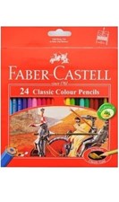 تصویر  مداد رنگي 24 رنگ مقوايي فابركاستل 16115854 (faber castell)