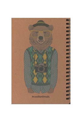 تصویر  دفترچه يادداشت حيوانات خونسرد A6- خرس