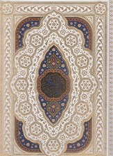 تصویر  القرآن الكريم (كاغذ گلاسه جلد چرمي لب طلايي) با جعبه