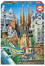 تصویر  پازل 1000 Gaudi Collage Miniature (11874)