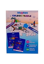 تصویر  ست نقاشي 60تكه با پازل