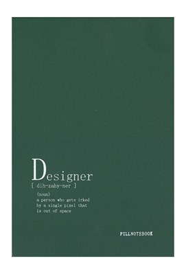 تصویر  دفتر كانسپت A5 طرح Designer (سبز)