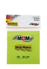 تصویر  استيك نوت 75×75 فسفري ساده MGM