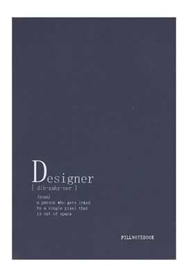 تصویر  دفتر كانسپت A5 طرح Designer (بنفش)