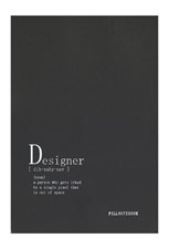 تصویر  دفتر كانسپت A5 طرح Designer (مشكي)