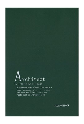 تصویر  دفتر كانسپت A5 طرح Architect (سبز)
