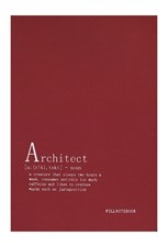 تصویر  دفتر كانسپت A5 طرح Architect (قرمز)