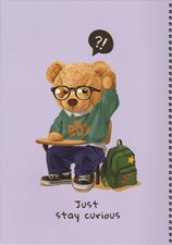 تصویر  دفتر تحصيلي 40 برگ Curious Teddy