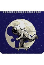 تصویر  دفتر يادداشت زبان مربعي 60 برگ طرح astronaut
