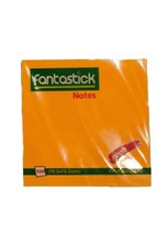 تصویر  استيك نوت 76*76 بي خط 100 برگ نارنجي fantastick