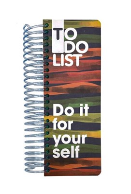 تصویر  دفتر كارهاي روزمره راه راه رنگي طرح Do it for your self