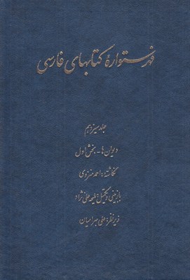 تصویر  فهرستواره كتابهاي فارسي 13 (ديوان ها - بخش اول)