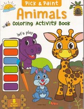 تصویر  Pick and Paint Coloring Activity Book: Animals