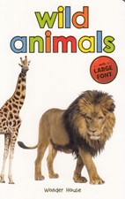 تصویر  Wild Animals Early Learning Board Book with Large Font