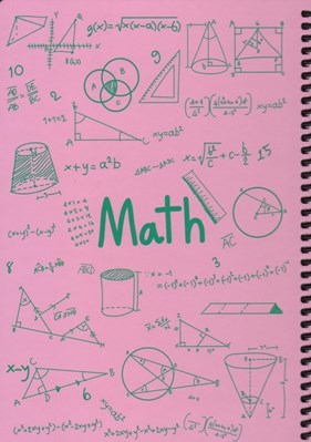 تصویر  دفتر فرمول رياضي صورتي (رقعي)
