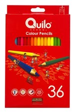 تصویر  مداد رنگي 36 رنگ مقوايي كويلو