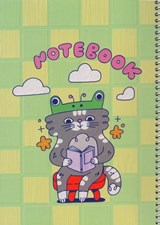 تصویر  دفتر مشق 80 برگ سيمي پيشي كتابخوان