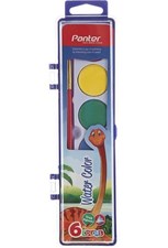 تصویر  آبرنگ 6 رنگ پنتر جعبه طلقي