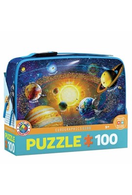 تصویر  پازل 100 Solar System Puzzle in a Lunch Box (9100-5486)