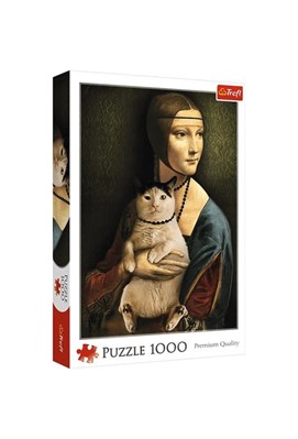 تصویر  پازل 1000 تكه Lady with a Cat (10663)