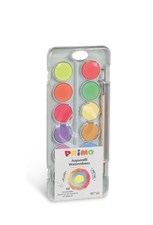 تصویر  آبرنگ جعبه پ 8 رنگ متاليك + 4 رنگ فلو  + پالت + قلم مو