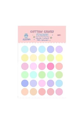تصویر  استيكر پالت رنگ كوتون كندي Cotton candy