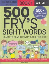 تصویر  500 Fry’s Sight Words Learn to Read Activity Book for Kids