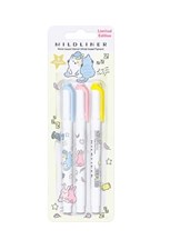 تصویر  پك 3 رنگ هايلايتر دو سر MILDLINER حيوانات خوابالو زبرا