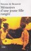 تصویر  Memoires D'une Jeune Fille Rangee (French)